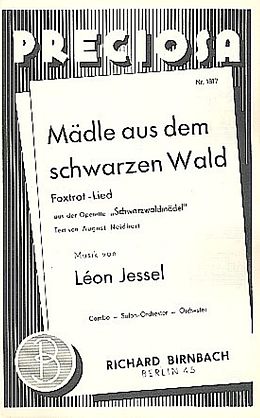 Leon Jessel Notenblätter Mädle aus dem schwarzen Wald