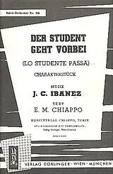 J.C. Ibanez Notenblätter Der Student geht vorbei