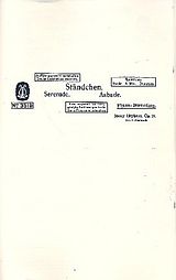 Jonny Heykens Notenblätter Ständchen op.21