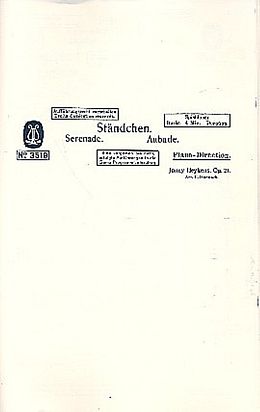 Jonny Heykens Notenblätter Ständchen op.21