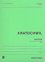 Heinz Kratochwil Notenblätter SKIZZEN FUER VIOLINE & SCHLAG