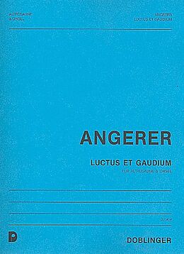 Paul Angerer Notenblätter Luctus et gaudium für Altposaune