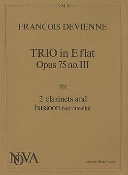 Francois Devienne Notenblätter Trio E flat major op.75,3 for