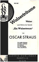 Oscar Straus Notenblätter WalzerträumeWalzer nach Motiven