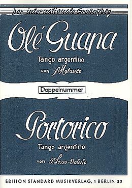 Ary Malando Notenblätter Olé Guapa und Portorico