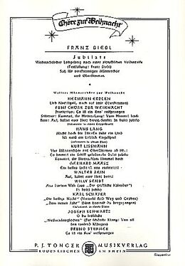 Franz Biebl Notenblätter Jubilate für Männerchor mit