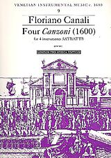Floriano Canali Notenblätter 4 Canzonas (1600)