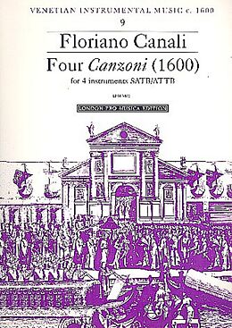 Floriano Canali Notenblätter 4 Canzonas (1600)