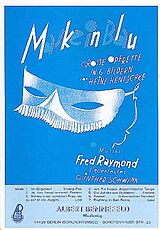 Fred Raymond Notenblätter Maske in Blau