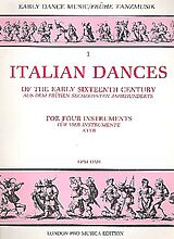  Notenblätter Italian Dances of the early 16th Century
