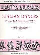  Notenblätter Italian Dances of the early 16th Century