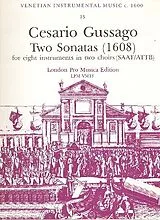 Cesario Gussago Notenblätter 2 Sonatas for 8 instruments