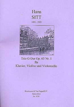 Hans Sitt Notenblätter Klaviertrio G-Dur op.63,1