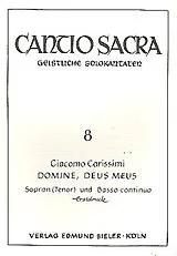 Giovanni Giacomo Carissimi Notenblätter Domine, deus meus