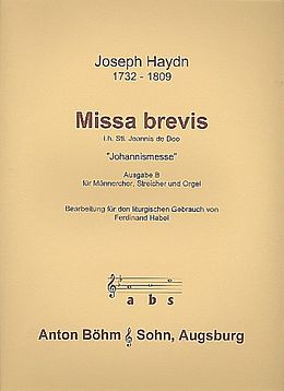 Franz Joseph Haydn Notenblätter Missa brevis in honorem sancti Joannes de deo