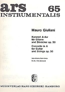 Mauro Giuliani Notenblätter Konzert A-Dur op.30