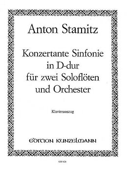 Johann Anton Stamitz Notenblätter Konzertante Sinfonie D-Dur für 2 Flöten und Orchester