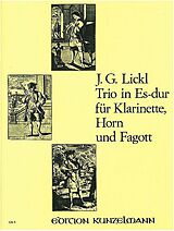 Johann Georg Lickl Notenblätter Trio in Es-dur