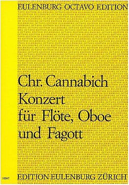Christian Cannabich Notenblätter Concerto C-Dur für Flöte