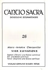 Marc Antoine Charpentier Notenblätter 4 Elevations