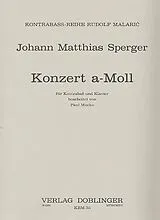 Johann Matthias Sperger Notenblätter Konzert a-Moll Nr. für Kontrabass und