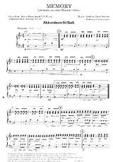 Andrew Lloyd Webber Notenblätter Memory - Leitmotiv aus dem Musical Cats