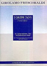 Girolamo Alessandro Frescobaldi Notenblätter 3 Canzoni di 1634