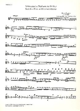 Johann Anton Stamitz Notenblätter Konzertante Sinfonie D-Dur