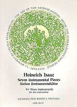 Heinrich Isaac Notenblätter 7 Instrumentalsätze