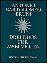 Antonio Bartolomeo Bruni Notenblätter 3 Duos