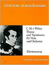 Carl Maria von Weber Notenblätter Thema und Variationen für Viola und Orchester