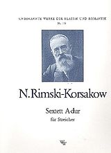 Nicolai Andrejewitsch Rimski-Korsakow Notenblätter Sextett A-Dur