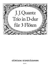 Johann Joachim Quantz Notenblätter Trio D-Dur