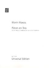 Marin Marais Notenblätter Pieces en trio