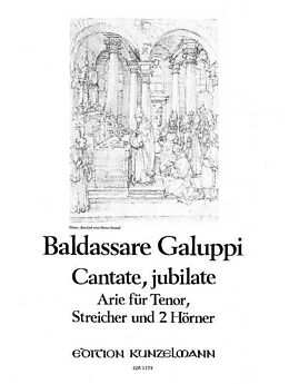 Baldassare Galuppi Notenblätter Cantate jubilate Arie
