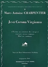 Marc Antoine Charpentier Notenblätter Jesu corona virginum für Sopran