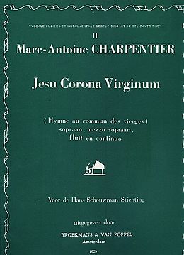 Marc Antoine Charpentier Notenblätter Jesu corona virginum für Sopran