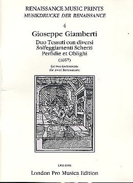 Giuseppe Giamberti Notenblätter Duo Tessuti con diversi Solfeggiamenti, Scherzi, Perfidie et Oblighi
