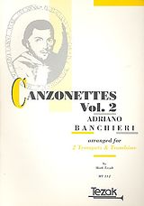 Adriano Banchieri Notenblätter Canzonette Band 2 für 2 Trompeten