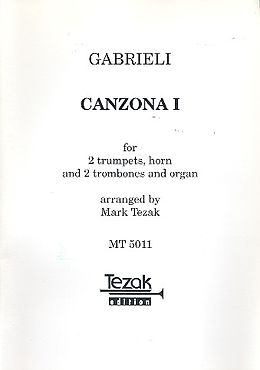 Giovanni Gabrieli Notenblätter Canzona 1 für 2 Trompeten, Horn