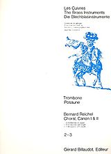 Bernard Reichel Notenblätter CHORAL, CANON I ET II POUR 1-2