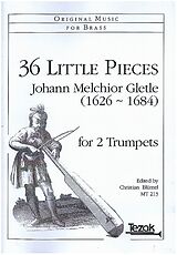 Johann Melchior Gletle Notenblätter 36 Trompeter-Stückle für