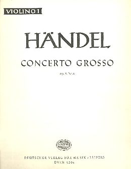 Georg Friedrich Händel Notenblätter Concerto grosso D-Dur op.3,6 HWV317