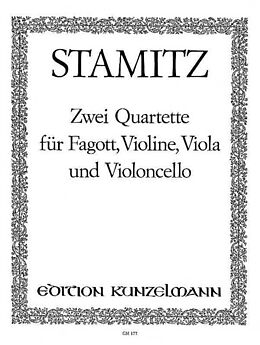 Karl Philipp Stamitz Notenblätter 2 Quartette op.19,5-6