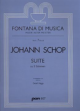 Johann Schop Notenblätter Suite