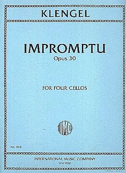 Julius (Sohn) *1859 Klengel Notenblätter Impromptu op.30