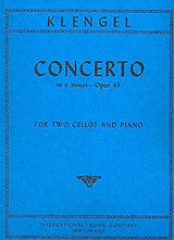 Julius (Sohn) *1859 Klengel Notenblätter Concerto op.45 e minor