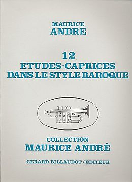 Maurice Andre Notenblätter 12 études caprices pour trompette