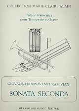 Giovanni Bonaventura Viviani Notenblätter Sonata seconda pour trompette et
