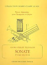 Georg Philipp Telemann Notenblätter Sonate re majeur pour trompette
